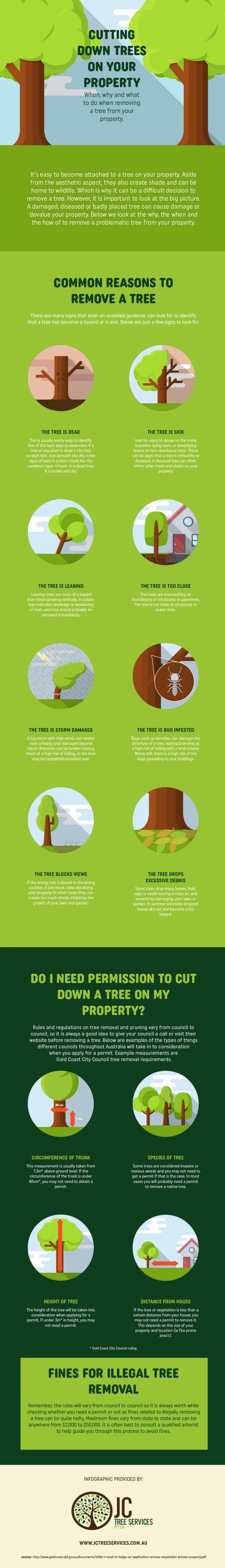 Cutting Down Trees On Your Property? Read This First! (Infographic)